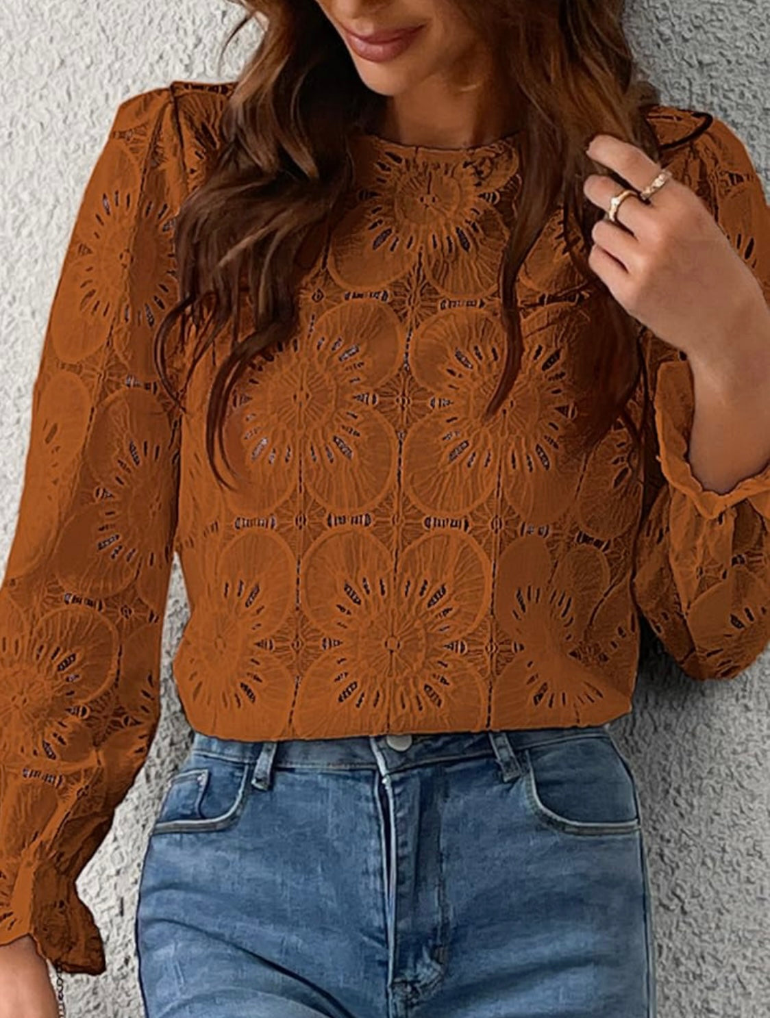 Blooming Blossom Burnt Orange Summer Top