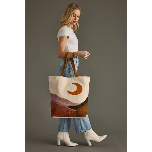 Moon Boho Tote Bag