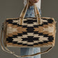 Cream, Black & Tan Western Duffel