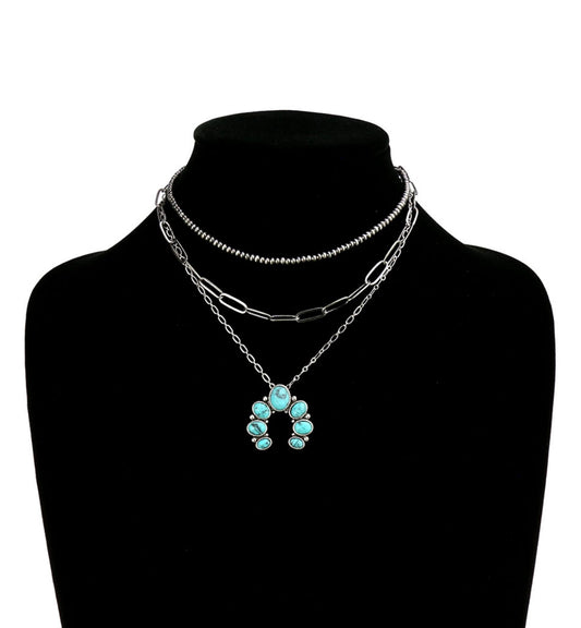 Turquoise Bloom Necklace