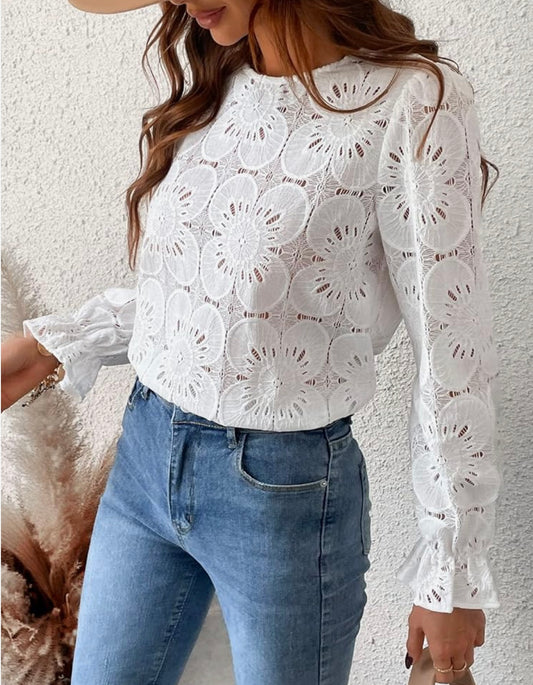 Blooming Blossom White Summer Top