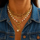 Golden Pearl Necklace Set