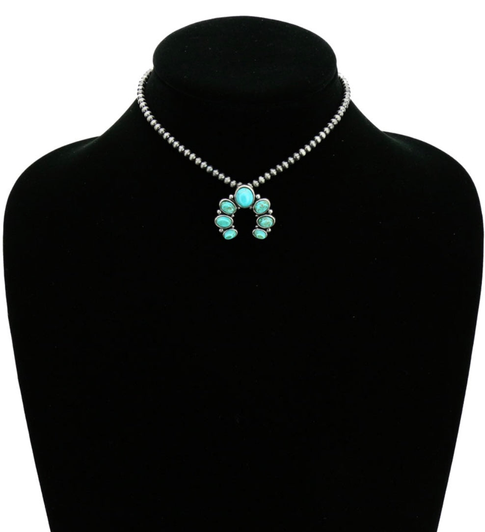 Sage and Stone Necklace