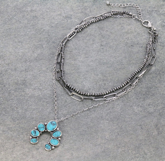 Turquoise Bloom Necklace