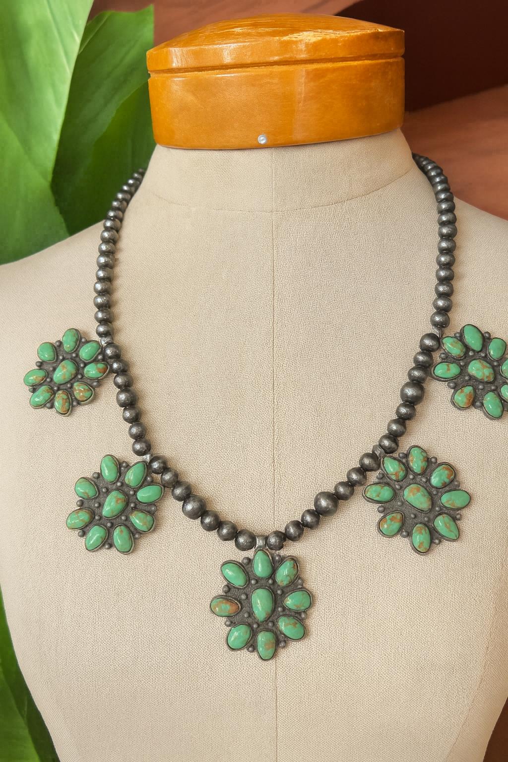 Turquoise Blooms Necklace