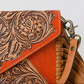 Burnt Orange Genuine Leather Luxury Western Purse
