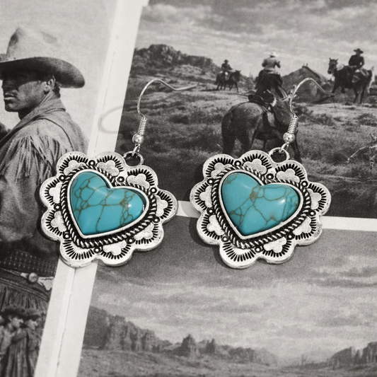 Headed West Heart Earrings