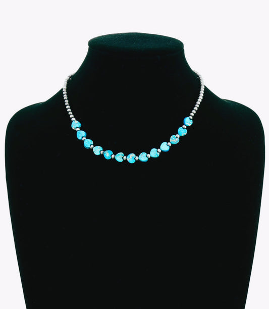Kai Heart Genuine Turquoise Necklace