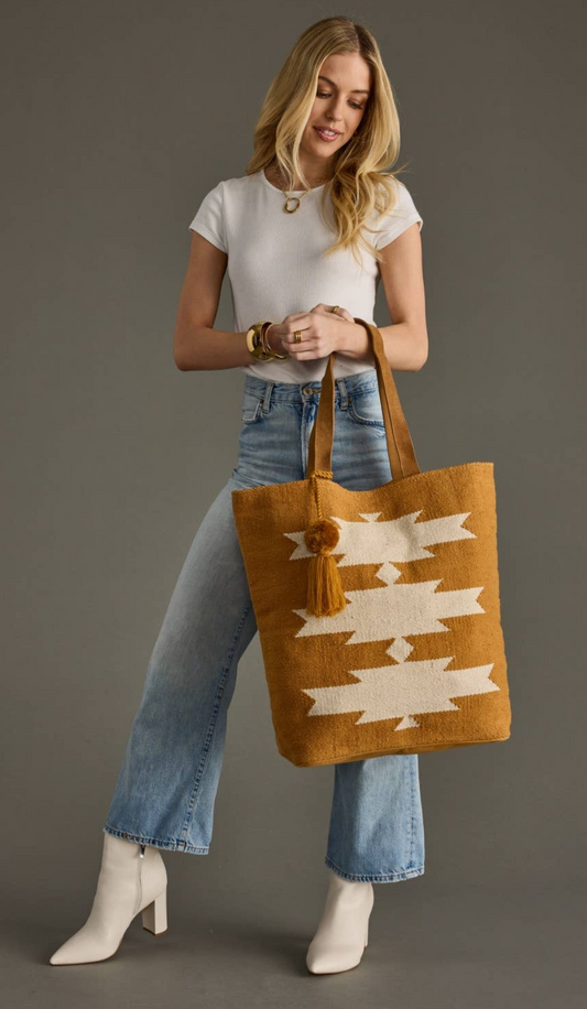 Sand Dunes Luxury Wool Tote Bag