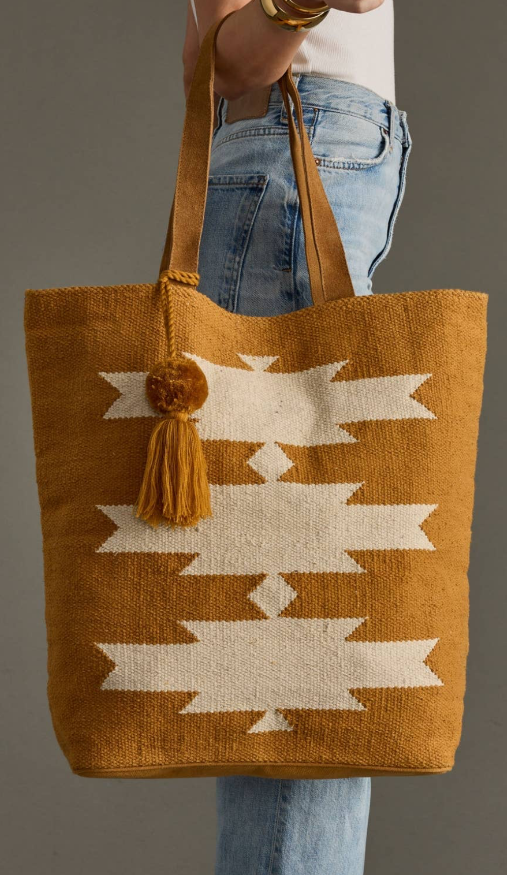 Sand Dunes Luxury Wool Tote Bag