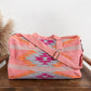 Luxury Pink Aztec Duffel Bag