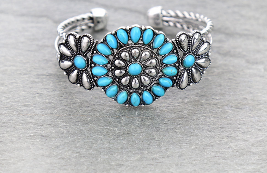 Grace Turquoise Cuff Bracelet