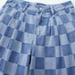Viral Checkered Wide Leg Jeans