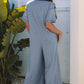 Beau Blue Wide Leg Jumpsuit