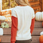 Vineyard Green Colorblock Patched Pocket Drop Shoulder Sweater