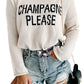 Snow White Champagne Please Graphic Sweater