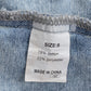 Sky Blue Lapel Distressed Raw Hem Buttons Denim Jacket