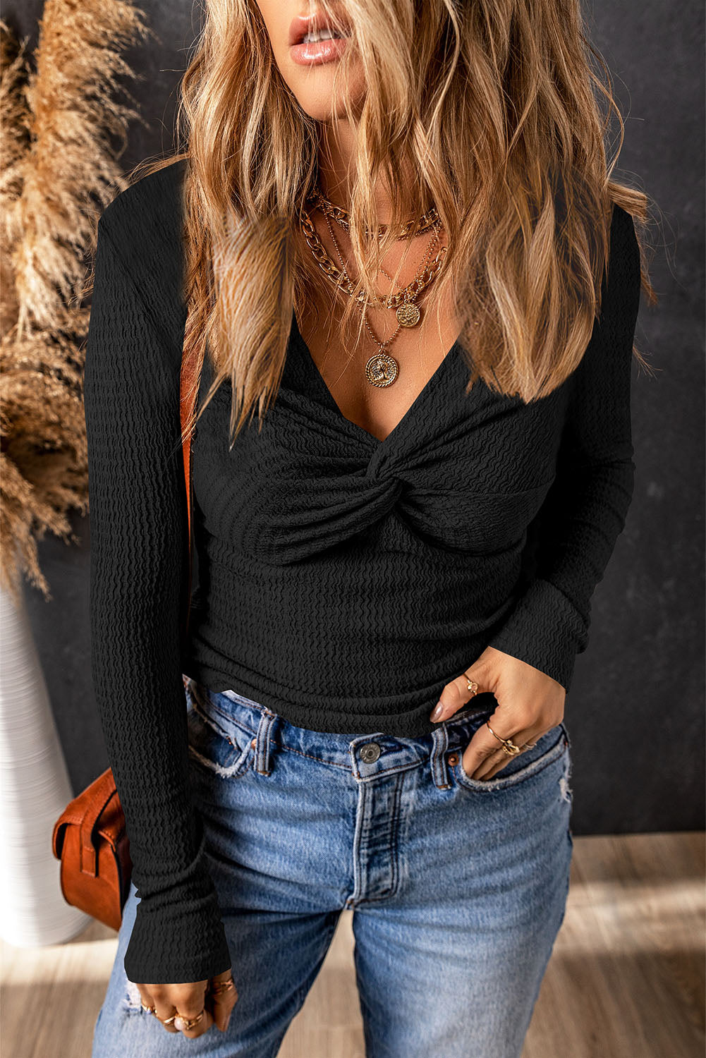 Orange Twist Top
