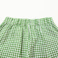 Fern Green Red Plaid Gingham Printed High Waist Shorts