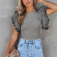 Dotty Ruffle Top 6 Color Options