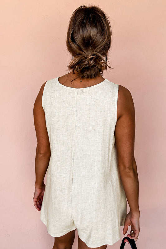 Beige Summer Romper