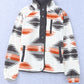 Gray Western Aztec Snap Buttoned Fleece Jacket