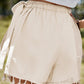Apricot Tassel Trim Wrap Knot Side Bohemian Style Mini Skort