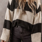 Simply Taupe Colorblock Loose Pullover Sweater